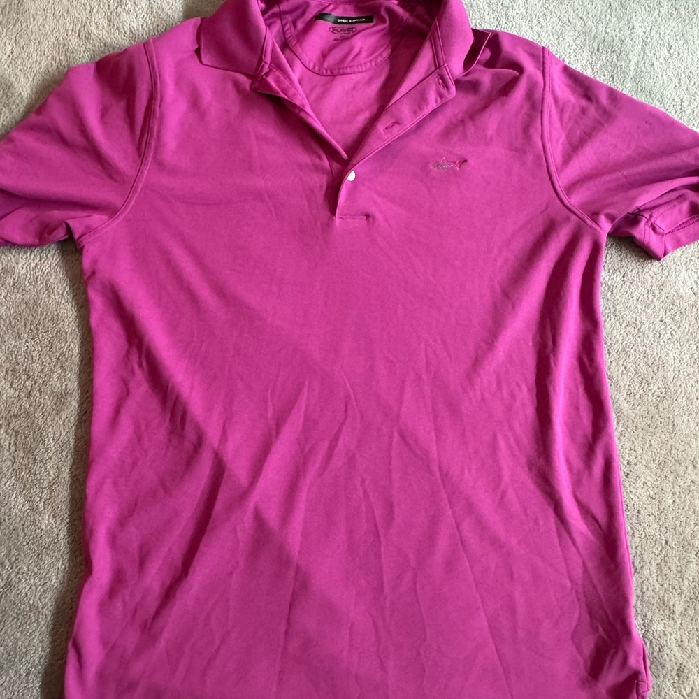 Greg Norman Collection Pink Polo Shirt Casual Sportswear